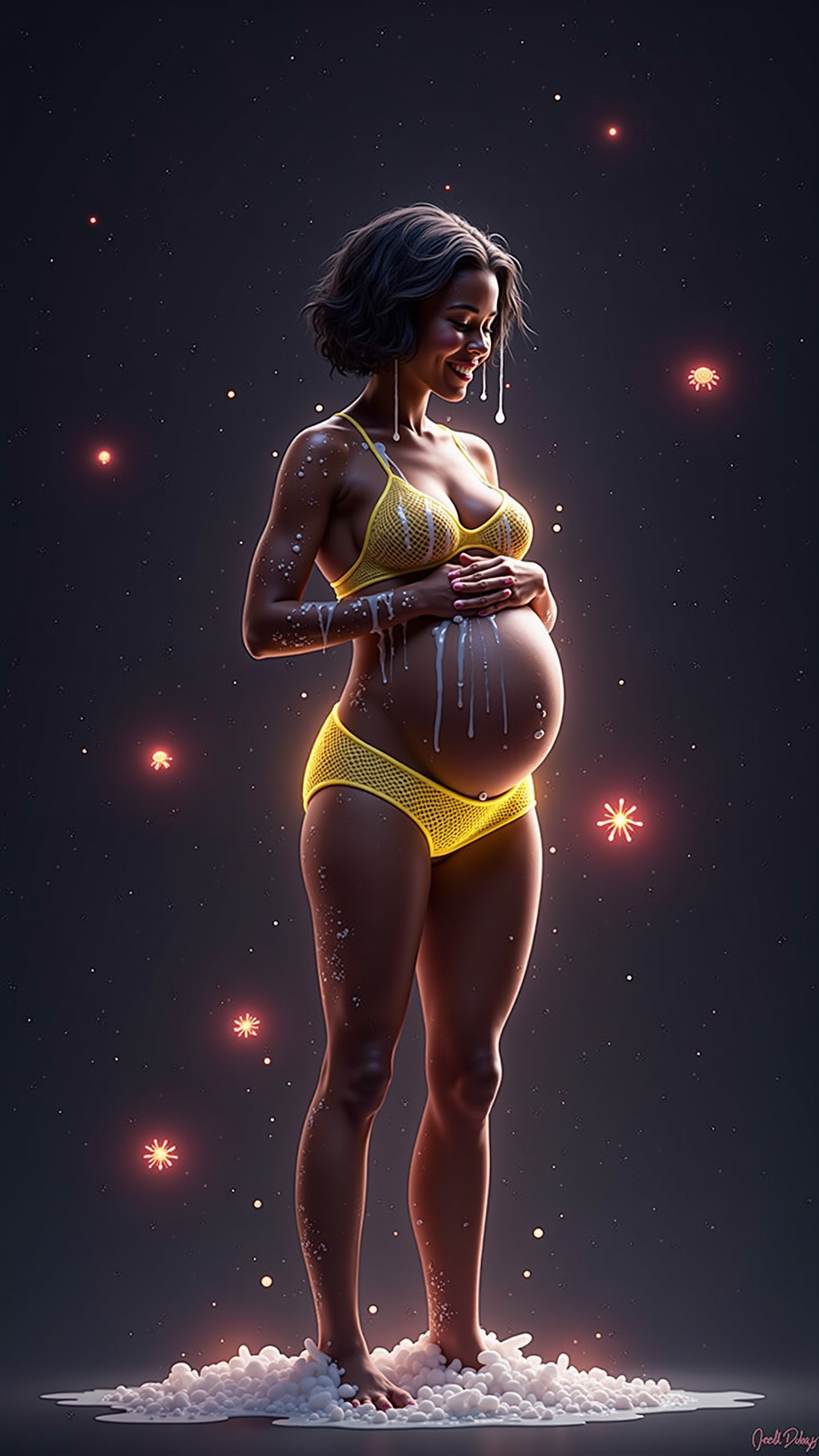 Dark Pregnancy Photography